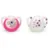 Set 2 suzete silicon glow in the dark Nuk Star Night 6-18 luni Girl