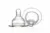 Set 2 tetine Minut Baby silicon gat larg 0+