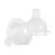 Set 2 tetine din silicon Premium tehnologie anticolici cu 3 valve Baboo, gat larg, debit rapid, 6 luni+