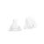 Set 2 tetine din silicon moale, debit mediu, pentru biberoane cu gat larg 3 luni+ My Friend