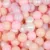 Set 200 bile Flumi din plastic colorate 7 cm roz deschis piersica