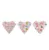 Set 3 bavete Lorelli Baby Care Bandana Fetite