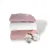 Set 3 cearsafuri din bumbac ranforce pentru pat copii, Deseda, cu elastic roata, dimensiune 140 x 70 cm, mix roz pudrat