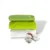 Set 3 cearsafuri din bumbac ranforce pentru pat copii, Deseda, cu elastic roata, dimensiune 140 x 70 cm, mix verde
