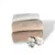 Set 3 cearsafuri din bumbac ranforce pentru pat copii, Deseda, cu elastic roata, dimensiune 160 x 80 cm, mix bej