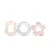 Set 3 jucarii de dentitie Lorelli Baby Care Iceberg Green Mellow Rose
