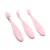 Set 3 periute de dinti Baby Ono pentru bebelusi Roz
