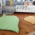 Set 3 perne frunze galben mustar pentru canapea