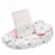 Set 3 piese New Baby Luxury Baby Nest cu paturica si pernuta in forma de inima Minky Bears Pink