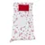 Set 3 piese paturica cu cearsaf si pernuta 160×80 cm Pepene rosu pe alb