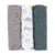 Set 3 scutece PetiteMars din muselina de bambus Moussy Grey Planes hipoalergenice 68 x 68 cm Multicolor