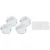 Set 4 aparatori din silicon pentru colturi Iso Trade transparent