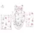 Set 4 in 1 Cosulet bebelus MimiNu Baby Cocoon 75×55 cm Design Pink Ballerina