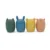 Set 4 jucarii de baie Amigos din silicon multicolor PetiteMars