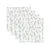 Set 4 museline din bumbac si bambus Eucaliptus 30 x 30 cm