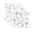 Set 4 museline multifunctionale din bumbac si bambus Natura 30×30 cm