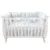 Set 4 perne aparatori super groase albe + cearsaf cu volanas si fundite 140×70 cm alb
