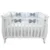 Set 4 perne aparatori super groase albe + cearsaf cu volanas si fundite 140×70 cm gri