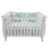 Set 4 perne aparatori super groase albe + cearsaf cu volanas si fundite 140×70 cm vernil
