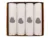 Set 4 scutece Lux din bumbac eco 70×80 cm Silver Hearts