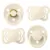 Set 4 suzete Bibs Try-it collection 0 luni + Ivory