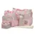 Set 5 piese cu Geanta multifunctionala pentru mamici Cangaroo Mama Bag Stella Pink compartimente practice,cu maner reglabil,husa termoizolanta pentru biberon,salteluta, gentuta suzete si geanta scutece