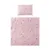Set 5 piese lenjerie bumbac ranforce Lorelli Eva, pentru paturile Milano si Alicante Butterflies, Pink