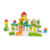 Set 50 cuburi de construit din lemn, Viga, Zoo