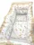 Set 6 aparatori protectii laterale patut 140×70 cm Caprioare pe alb