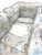 Set 6 aparatori protectii laterale patut 140×70 cm Ursuleti somnorosi gri