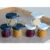 Set 6 recipiente sticla 250 ml bleumarin