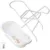 Set Cadita Folk 102cm cu senzor de temperatura + Suport metalic Alb