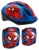 Set Combo Spiderman, casca reglabila, genunchiere si cotiere 3-6 ani