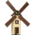 Set Moara de vant din lemn decorativa pentru perete Walachia