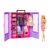 Set Papusa Barbie cu dulap, haine si accesorii