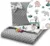 Set Paturica 75×100 cm si perna 35×30 cm Minky Grey Safari