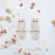 Set Tacamuri din silicon AppeKids OWL Bubble Beige
