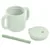 Set accesorii pentru cana de antrenament cu pai Beaba din silicon Sage Green