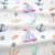 Set babynest si paturica bumbac organic By the sea