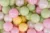 Set bile din plastic MeowBaby 200 buc 7 cm Alb Perlat  Verde deschis  Roz Pastel  Galben Pastel