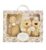 Set botosei si jucarie de plus, Doudou, Iepuras, Bej