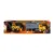 Set camion cu platforma si vehicul de constructie, New Ray, 1:43, Galben