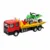 Set camion transportator cu ATV, Maxx Wheels, Rosu, 16 cm