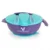 Set castron cu lingurita si furculita Cangaroo Jelly Blue