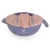 Set castron cu lingurita si furculita Cangaroo Jelly Pink
