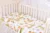 Set complet 7 piese lenjerie si aparatori patut 120×60 cm din bumbac model caprioare