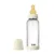 Set complet biberon Boheme din sticla anticolici cu tetina din latex, flux mediu, 240 ml, Ivory