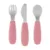 Set complet tacamuri PetiteMars TakeMatch, din silicon si otel inoxidabil, fara BPA, 12 luni+, Roz