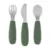 Set complet tacamuri PetiteMars TakeMatch, din silicon si otel inoxidabil, fara BPA, 12 luni+, Verde