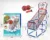Set cos de baschet portabil pentru copii cu panou, plasa rezistenta, include 2 mingi si pompa, dimensiune 58 x 47 x 140 cm